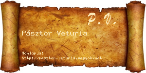 Pásztor Veturia névjegykártya